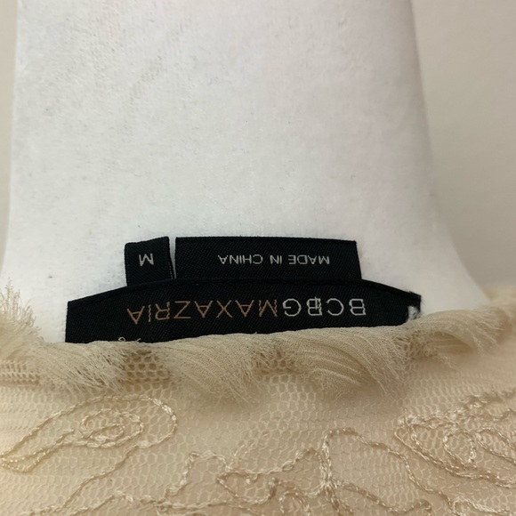 BCBGMAXAZRIA Embroidered Mesh Blouse - Picture 6 of 8